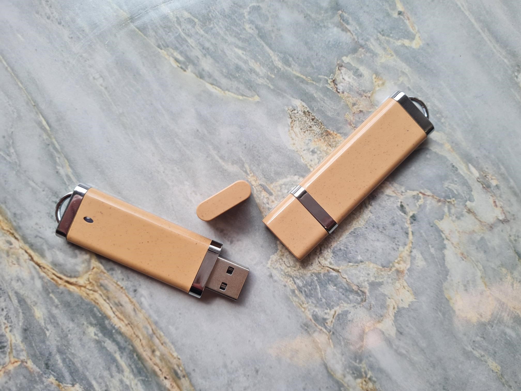 Eco-USB-Stick aus naturfaserverstärktem BIO-Polymer