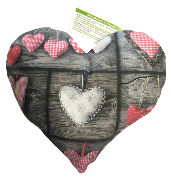 Naturkissen in Herzform