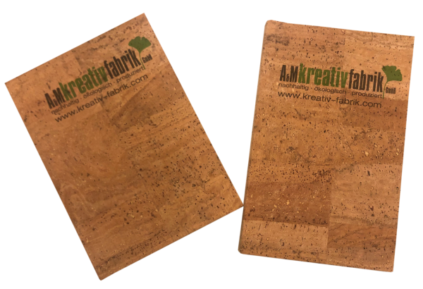 Notizbuch Naturkork BRAGA von A&M Kreativfabrik