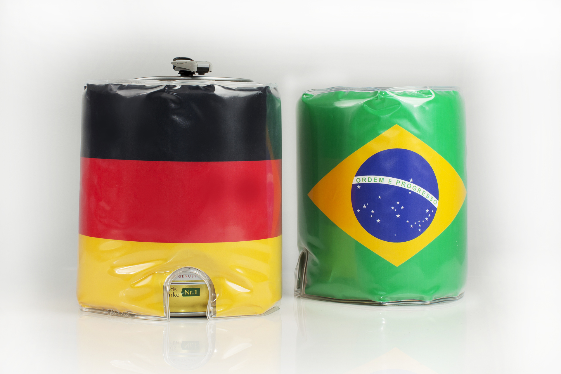 Wiederverwendbare Dosenkühler Fußball