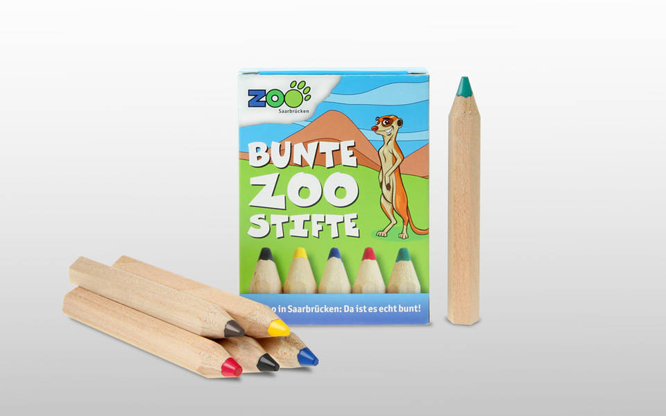 Jumbo Buntstifte Set kurz mit bedruckter Verpackung