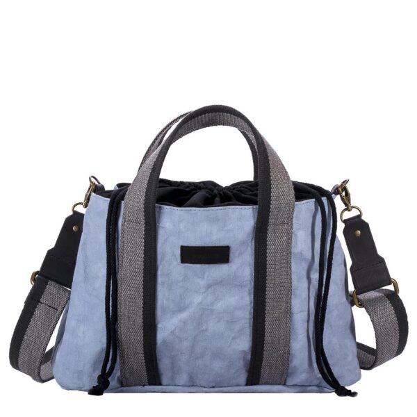 Reisetasche aus veganem Leder Farbe blau