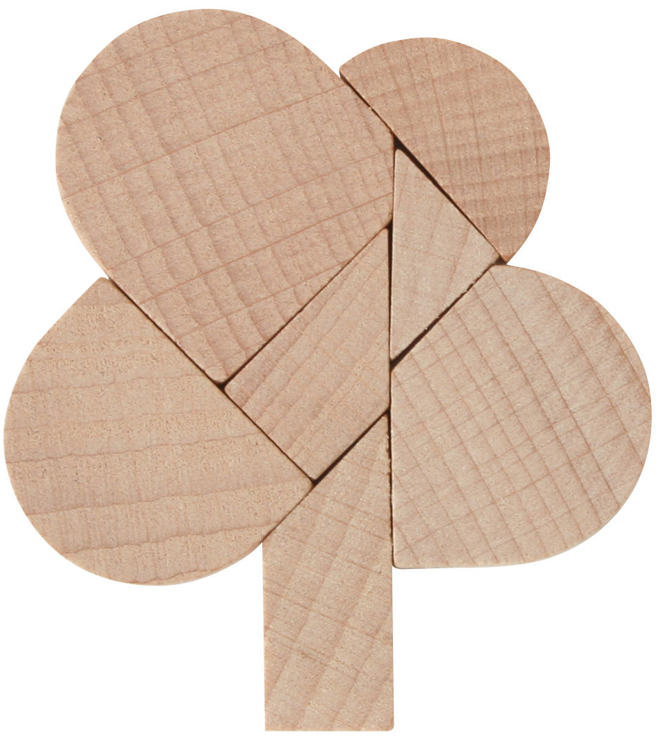 Minipuzzle aus Holz Baum