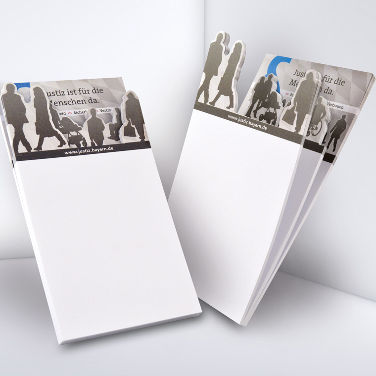 Notizblock mit 3D-Effekt