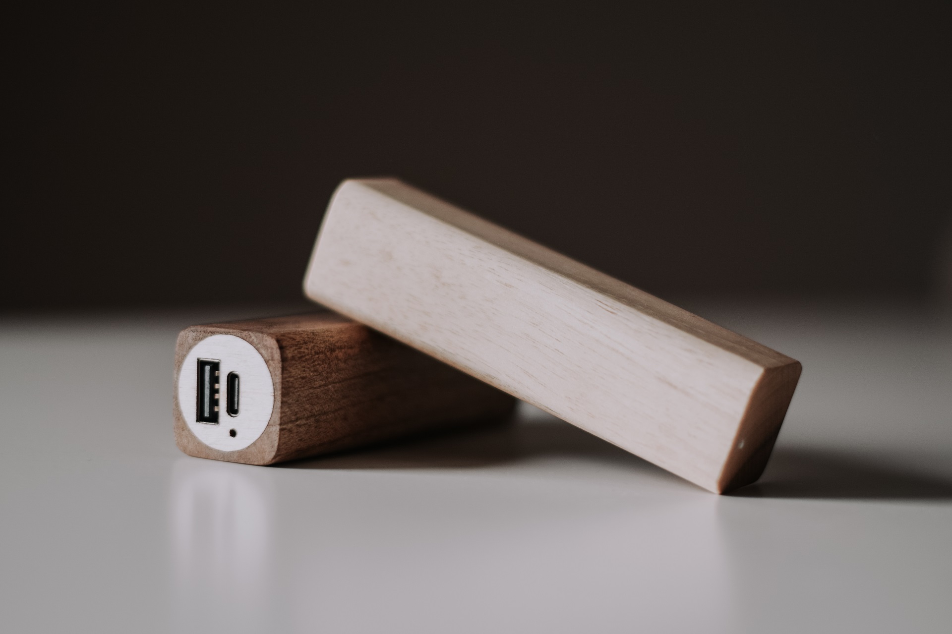 Mini-Powerbank Holz