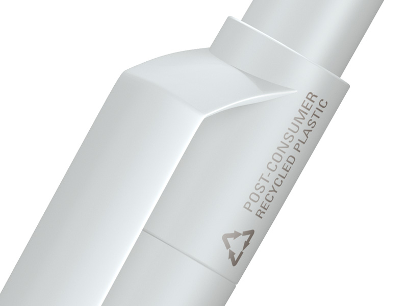 Drücker vom Recycling-Kugelschreiber On Top Recy in weiß