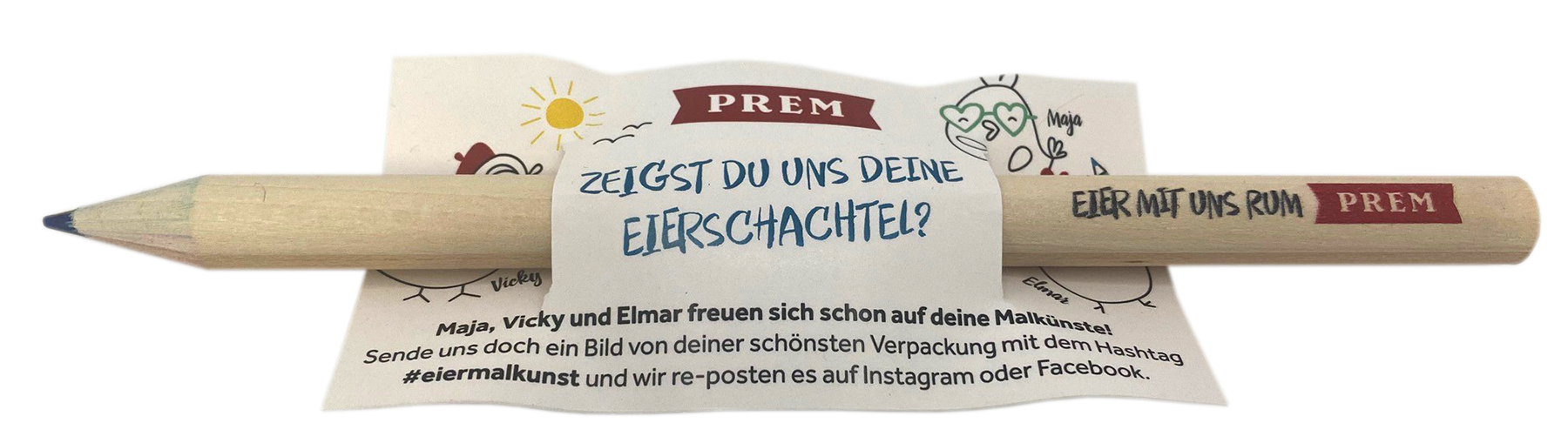 Regenbogen-Stift mit Trägerkarte