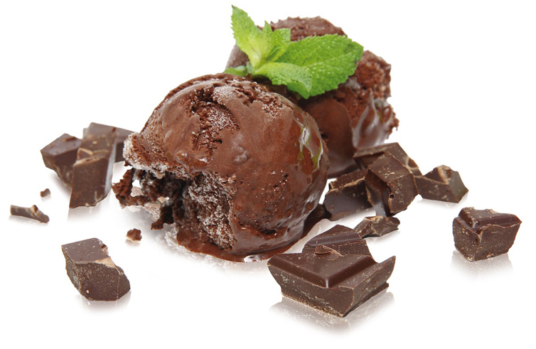 Eiskugel Schokolade