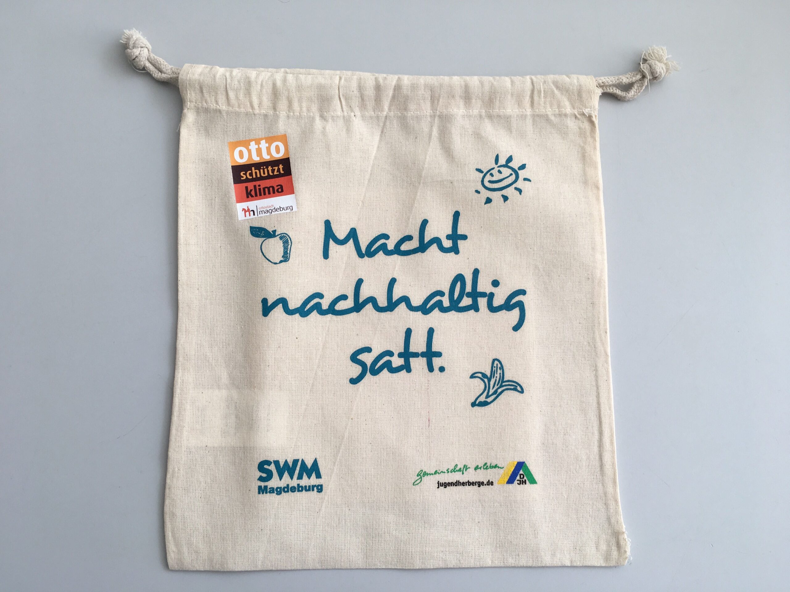 Jausensackerl Baumwoll-Zuziehbeutel von A&M Kreativfabrik