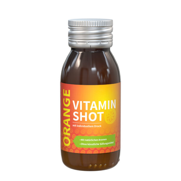 Vitamin-Shot Orange in Glasflasche