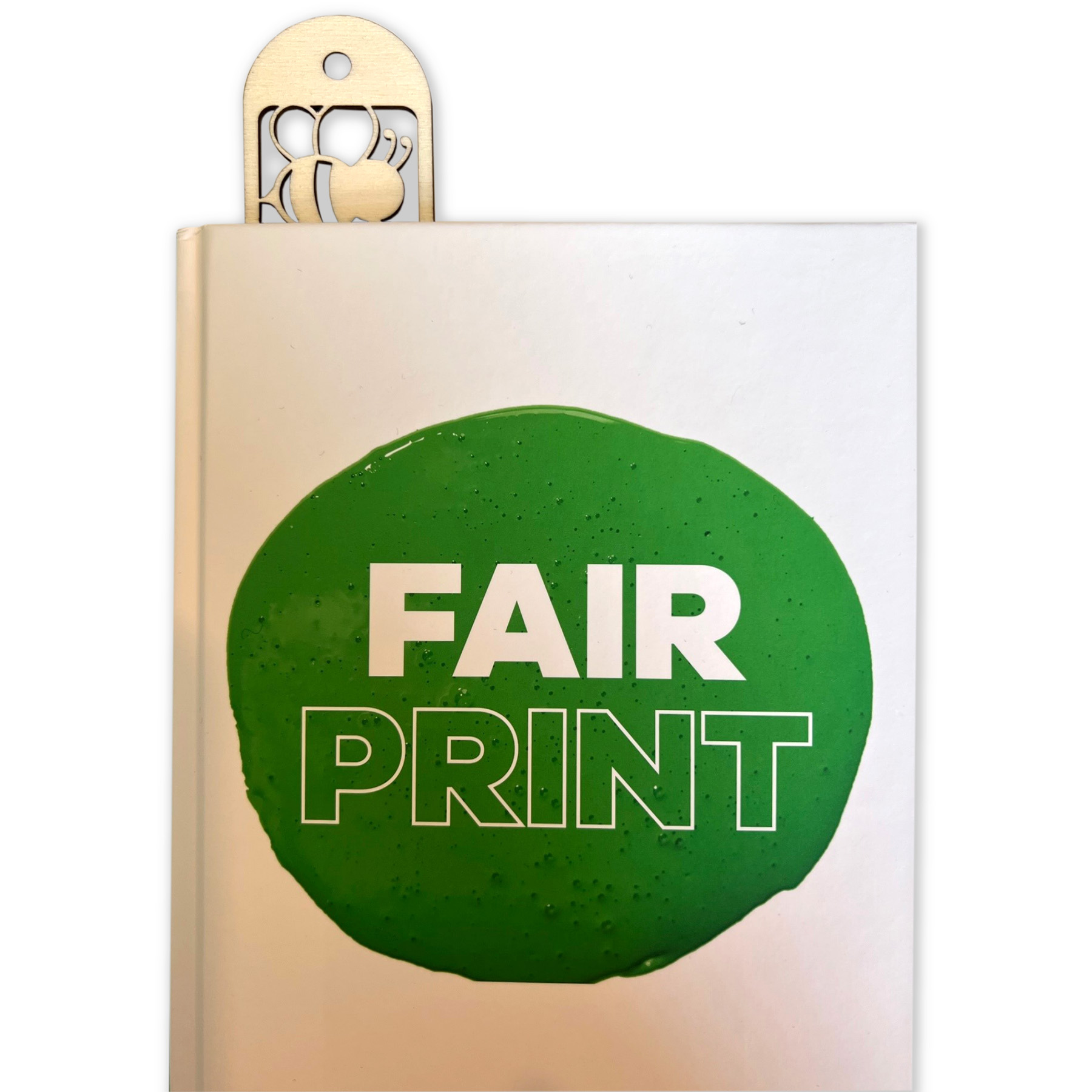 Holz Lesezeichen im Buch