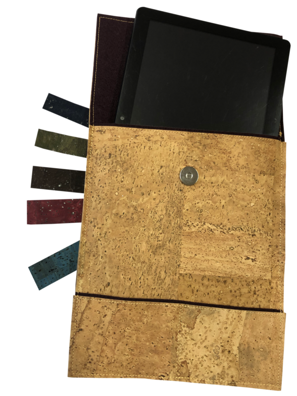 Tablett-Taschen aus Naturkork Porto mit Druck