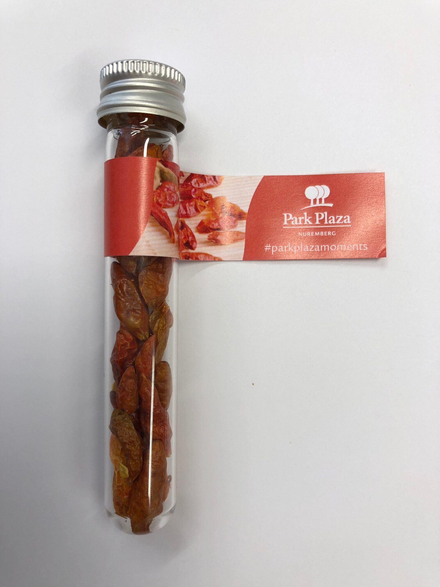 Gewürze im Reagenzglas Chilli