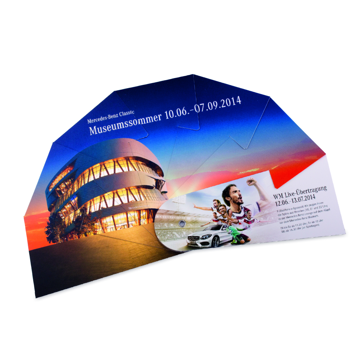 Kreativer Werbe-Fächer