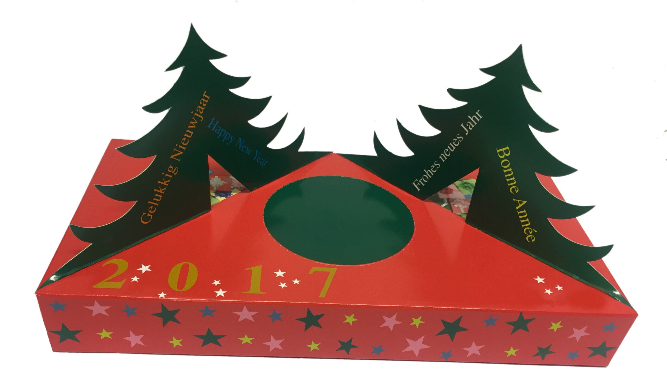 Taschentücherbox mit Logo-Aufsteller