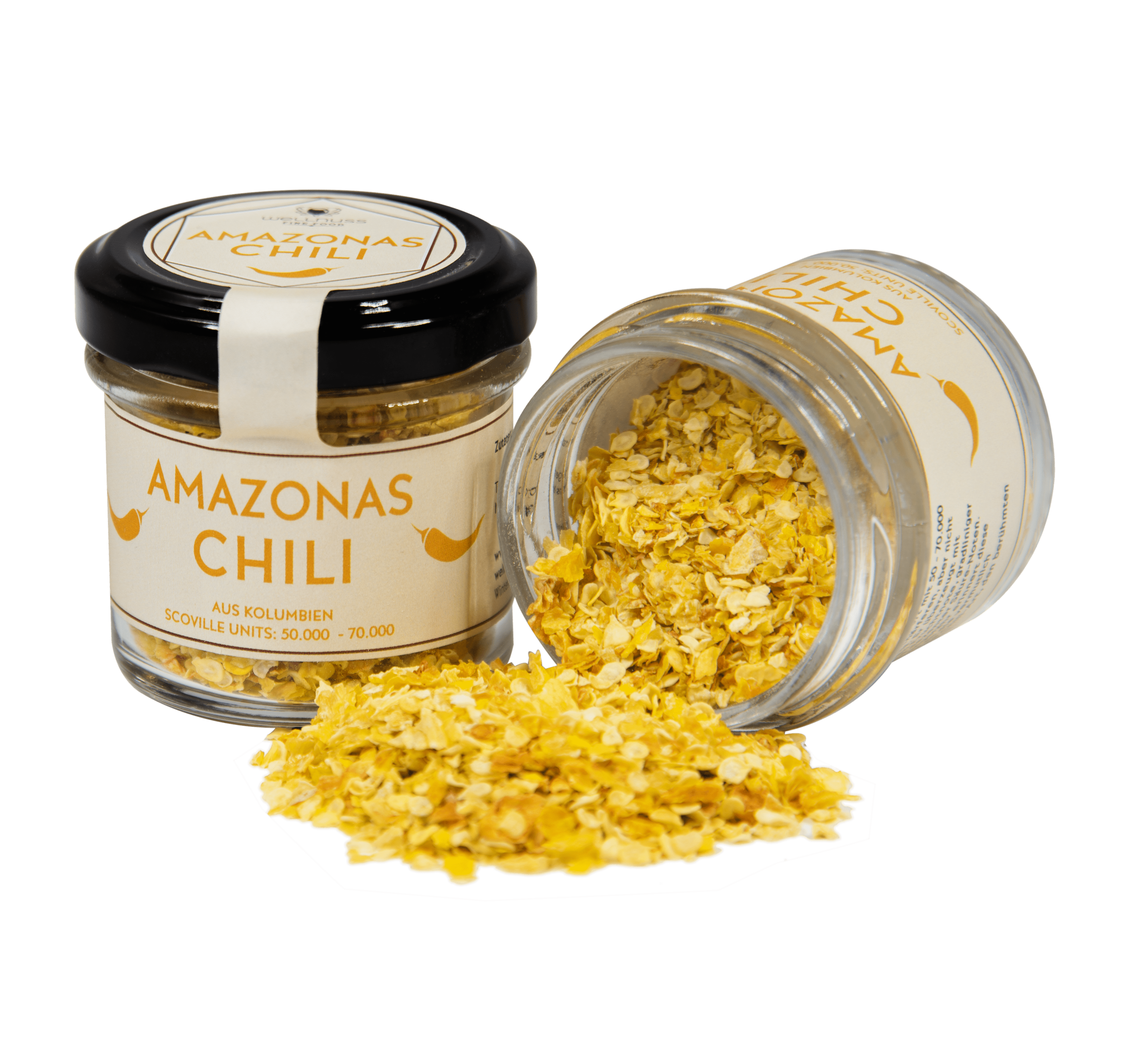 Amazonas Chili im wiederbefüllbaren Glas