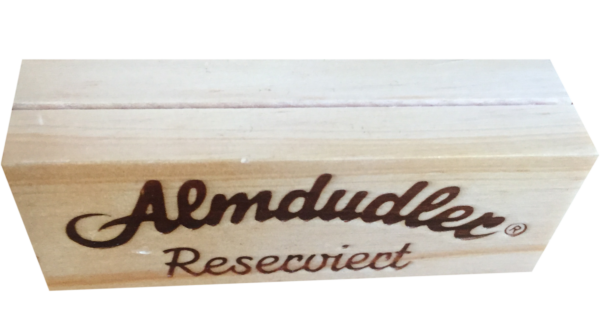 Tischaufsteller Holz Almdudler