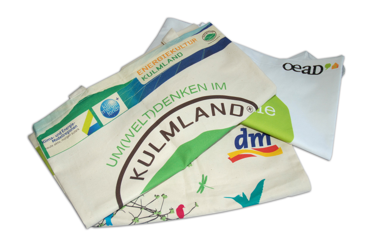 Nachhaltige Baumwolltaschen Austria Digitaldruck