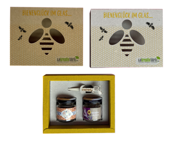 Bienenglück im Glas Verpackungen Bienenstanze