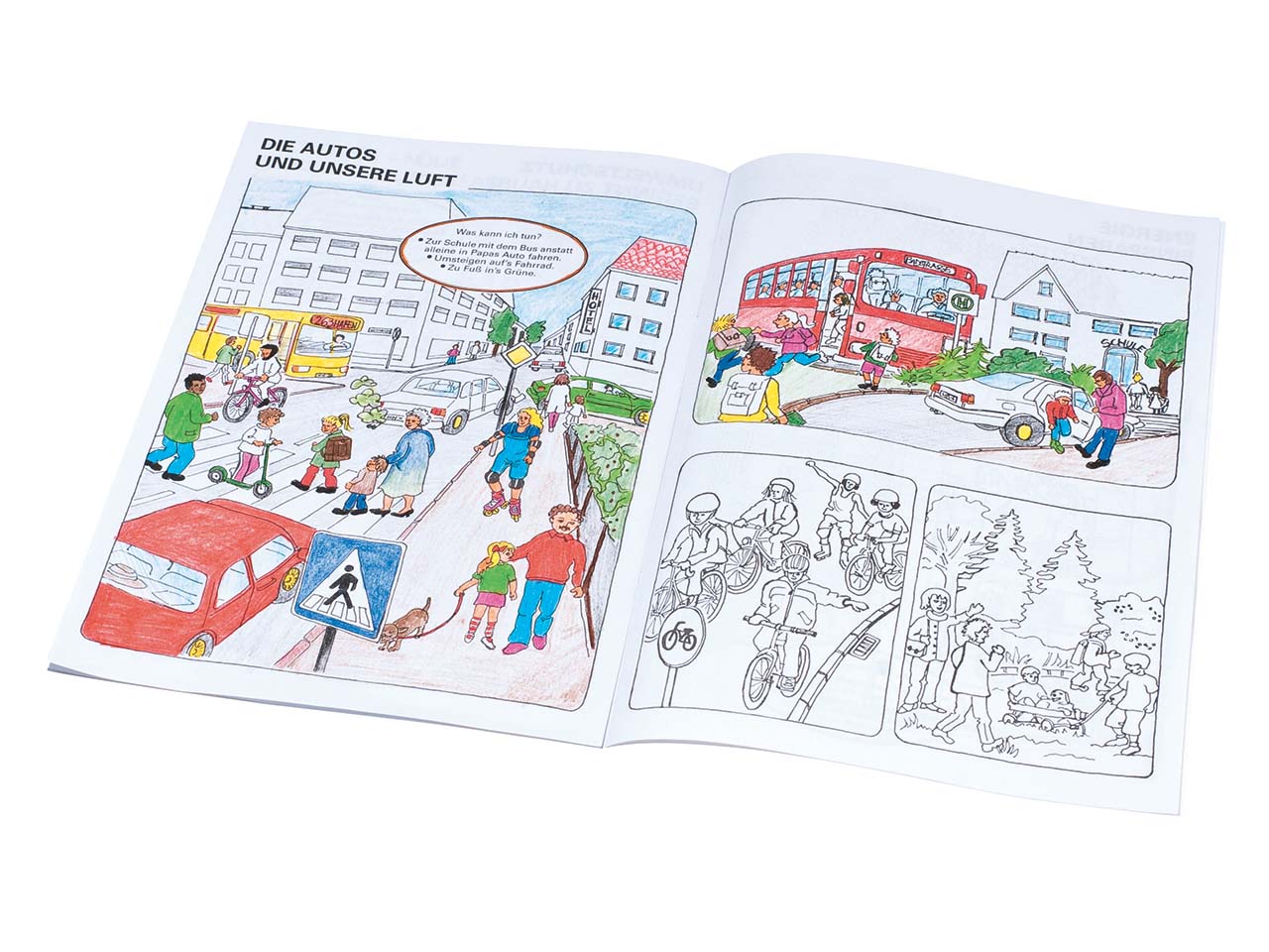 Umwelt Ausmalbuch Innenseiten