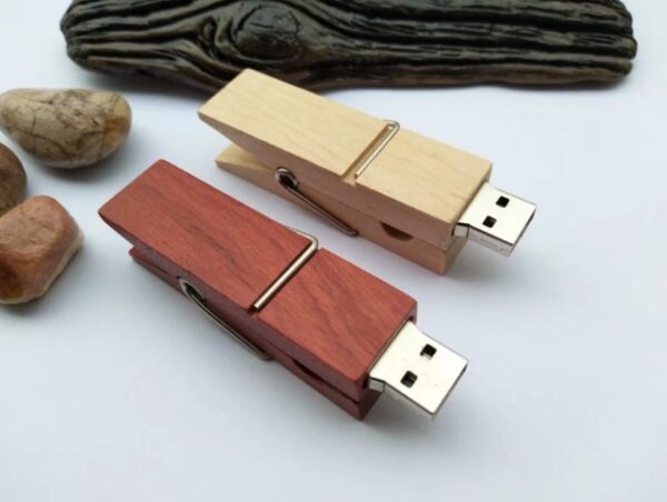 USB-Stick Holzklammer