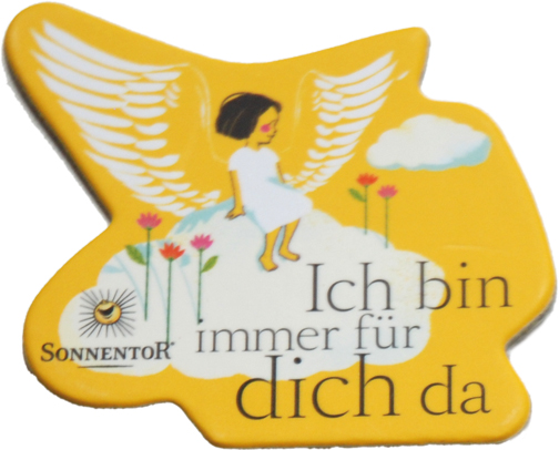 Eco-Pin Werbemagnet Sonnentor "Ich bin immer für dich da"
