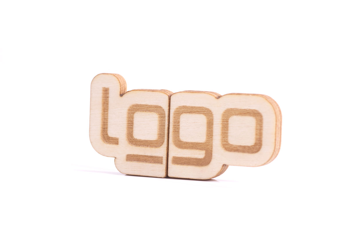 FSC-Holz USB-Stick 2D Brand mit Kappe