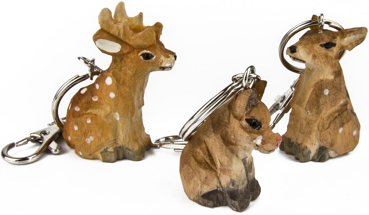 Schlüsselanhänger Holzfigur