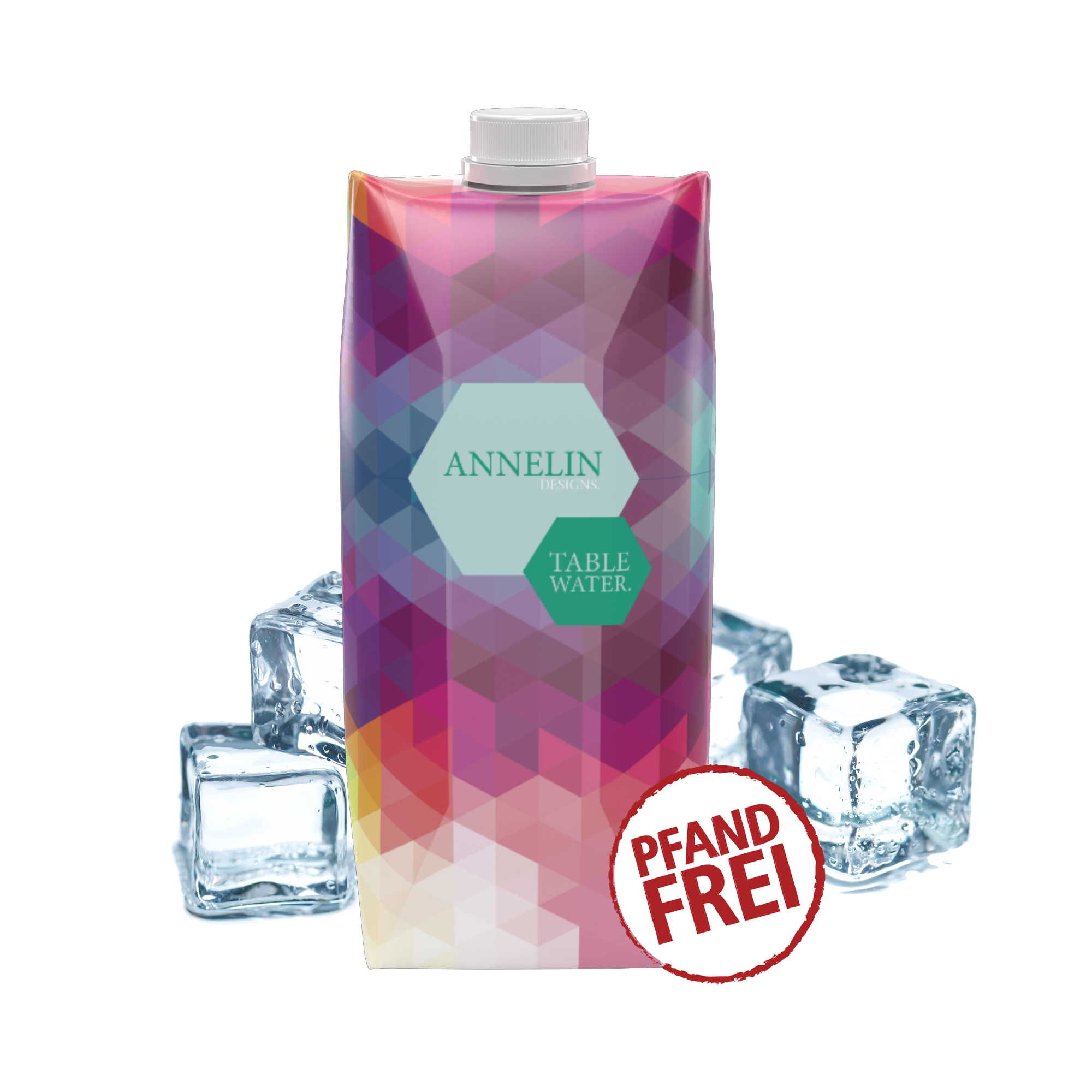 Wasser im FSC-Tetra Pak Karton mit Druck