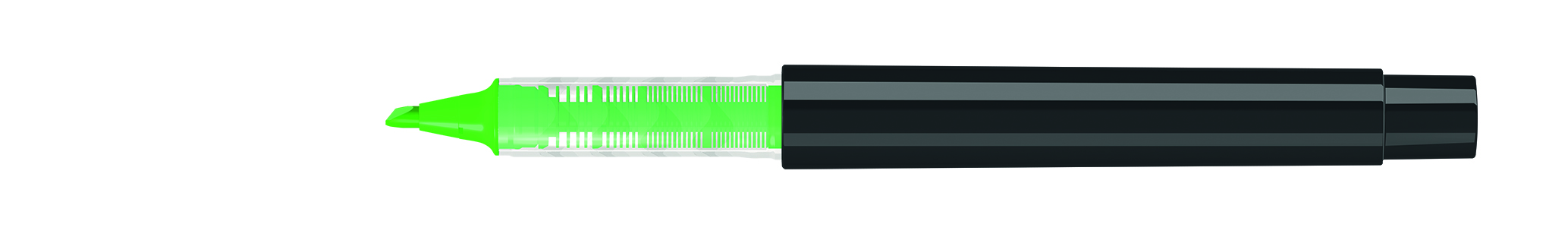 Öko Textmarker schwarz offen