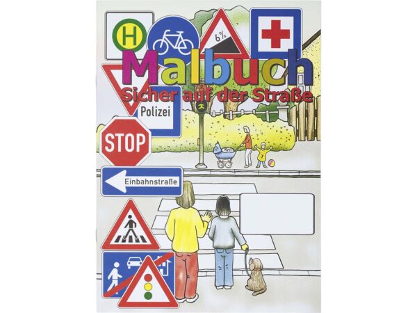 Malbuch sichere Straße Titelseite