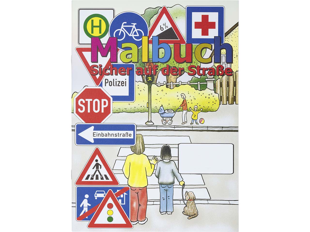 Malbuch sichere Straße Titelseite