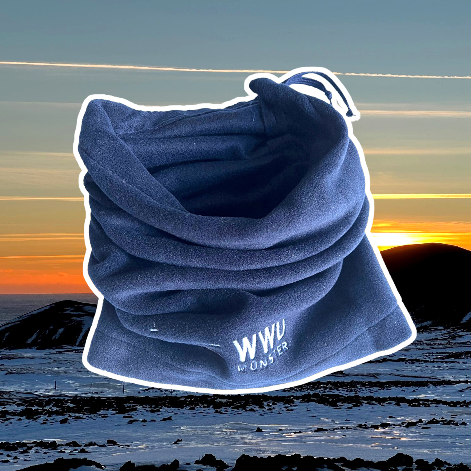 Mütze aus Polarfleece als Schal