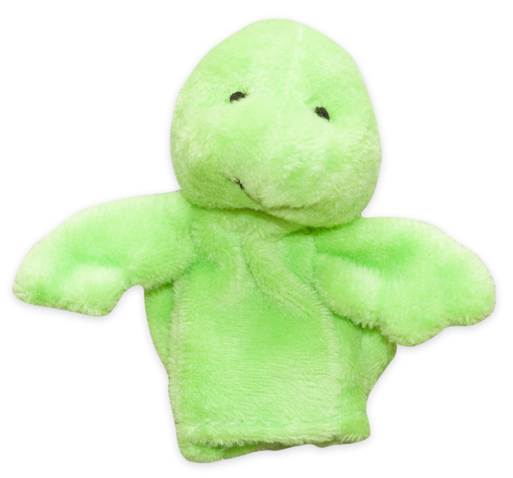 Fingerpuppe Plüsch grün