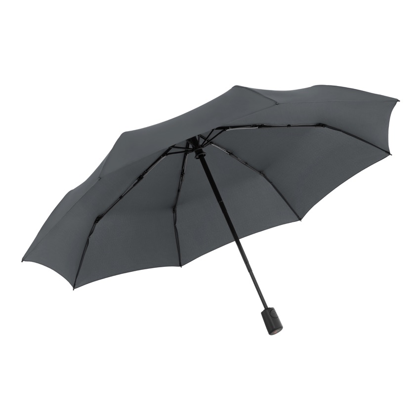 KNIRPS Regenschirm Medium Duomatic dunkelgrau geöffnet