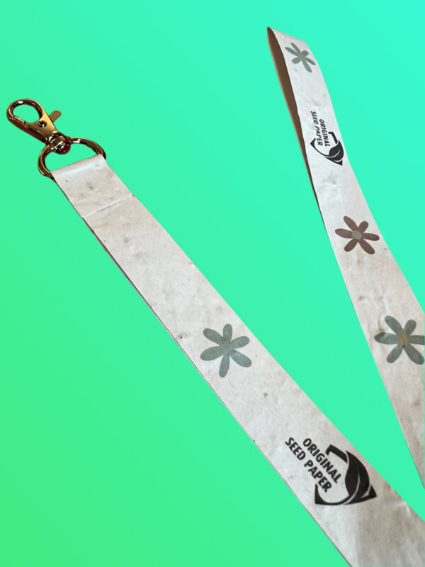 Lanyard aus Samenpapier mit Druck
