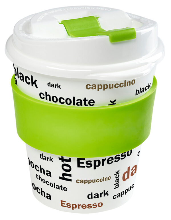 Bio Kaffeebecher für Unterwegs mit Druck