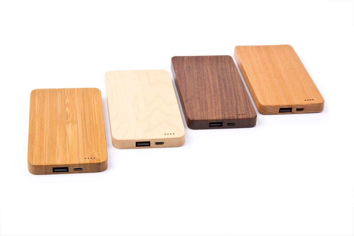 Powerbank Holz von A&M Kreativfabrik