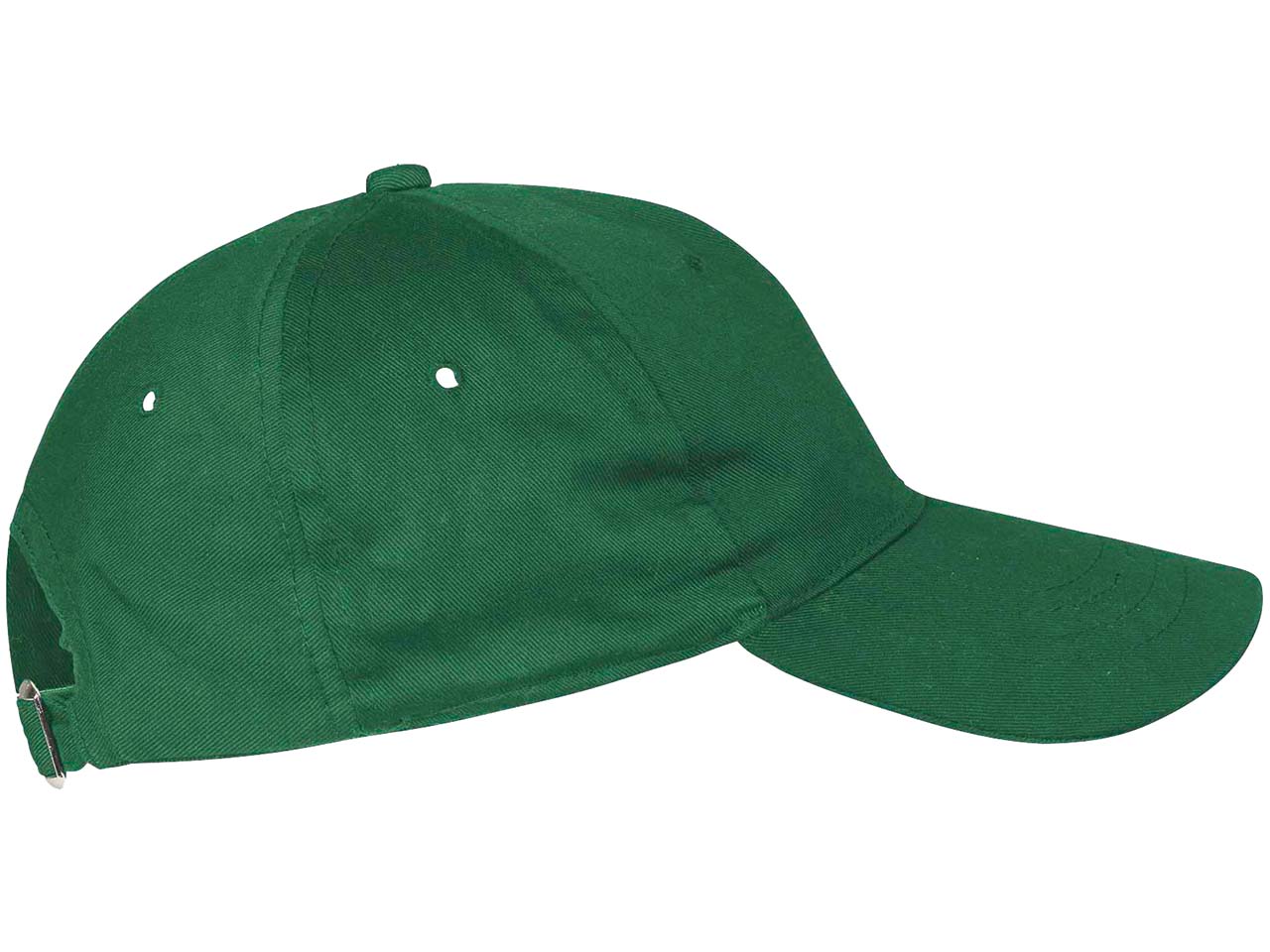 Bio Baseball-Cap dunkelgrün Seitenansicht