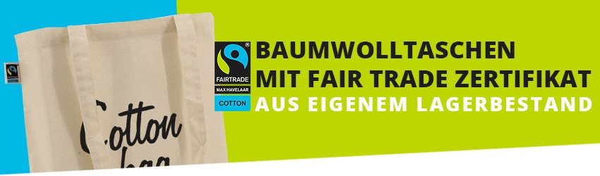 FAIRTRADE Baumwolltasche