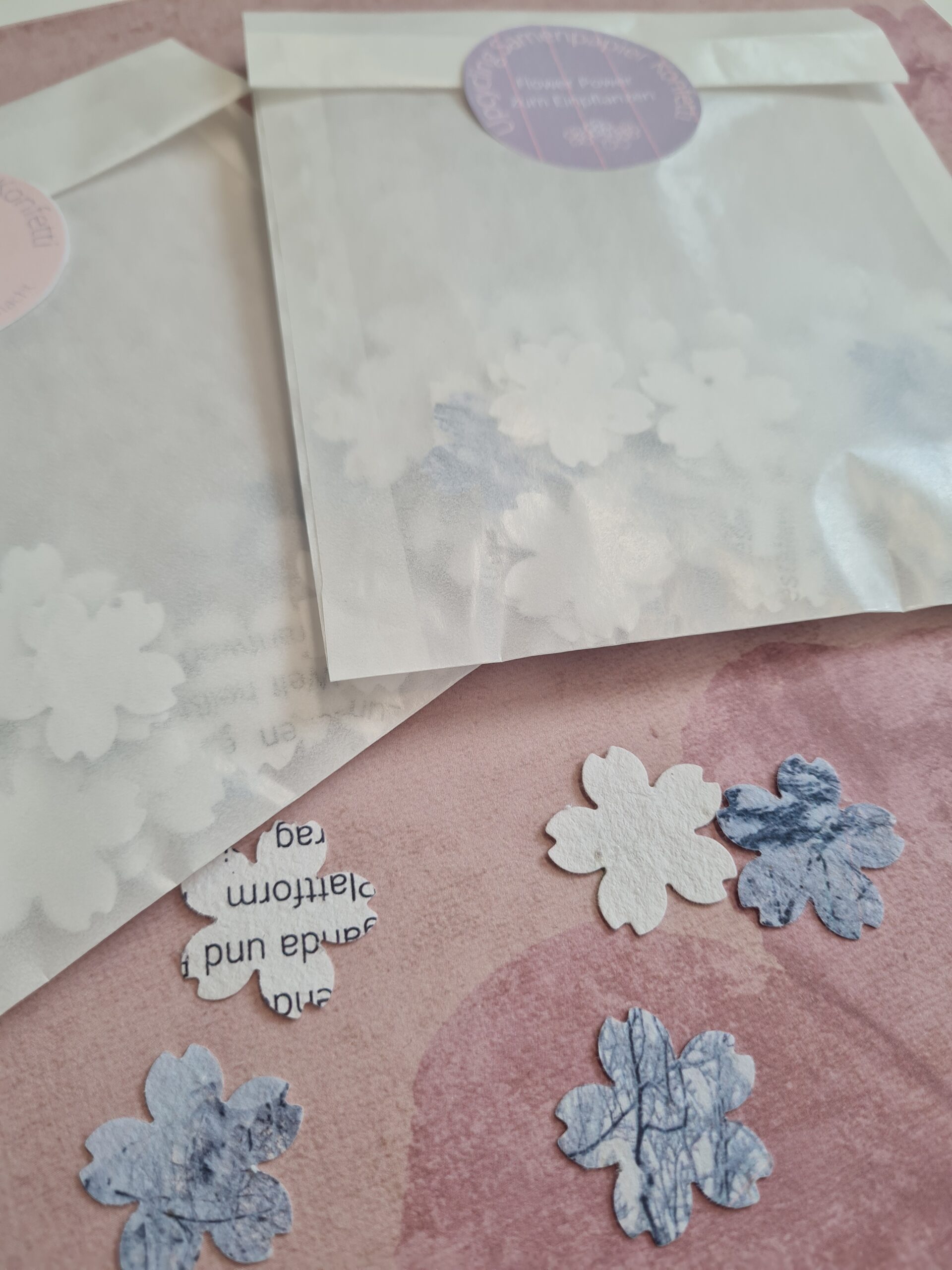 Recyceltes Samenpapierkonfetti