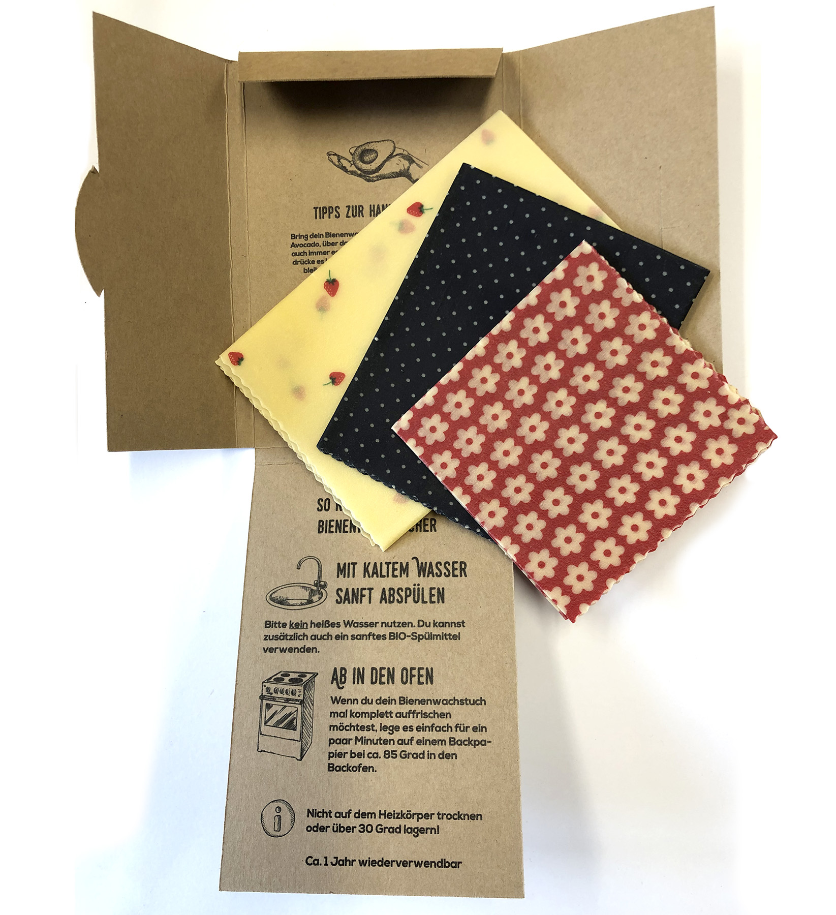 Bienenwachstücher 3er Set