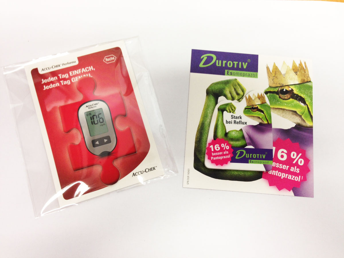 FSC Öko-Werbemagnete mit Trägerkarte