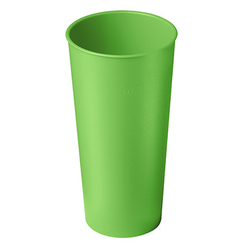 Eco-Becher aus Bio-Kunststoff grün