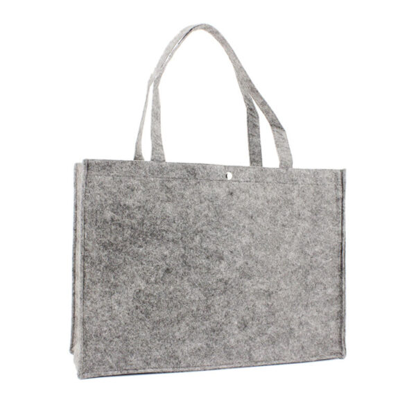 Graue Filztasche