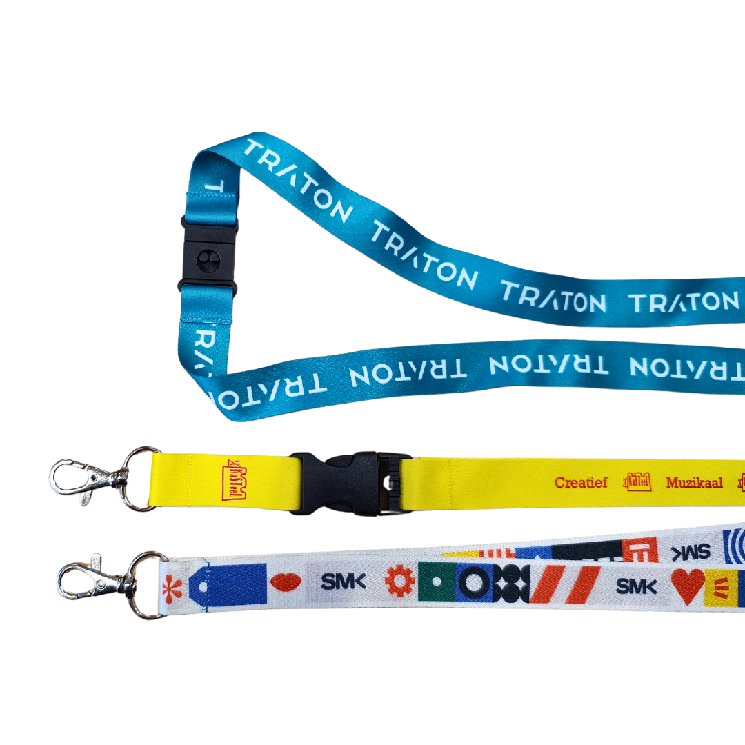 Lanyards aus recyceltem Kunststoff