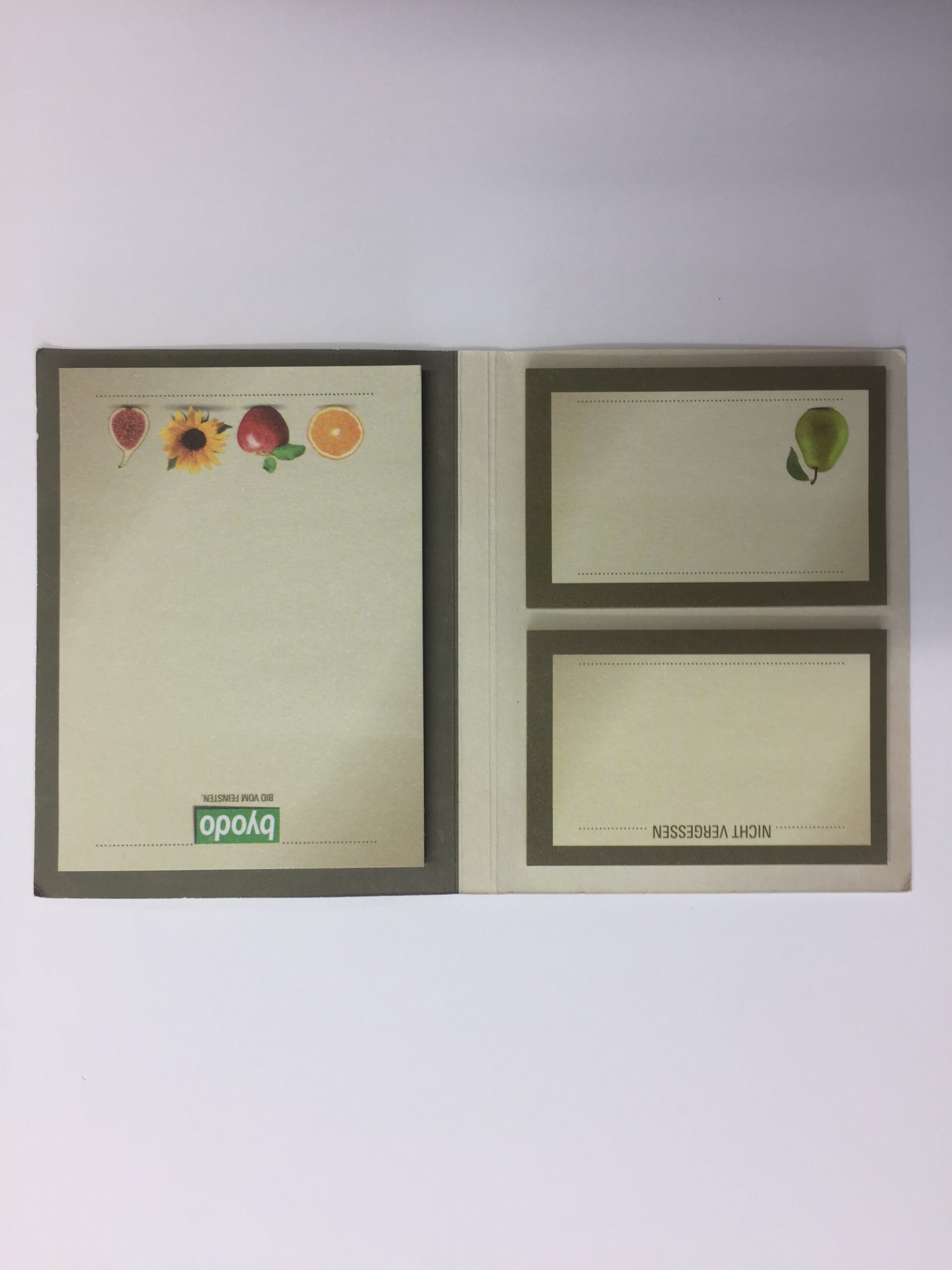 Recycling Haftnotizen im Kartoncover