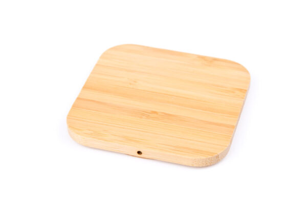 Wireless Qi Charger Bamboo Square