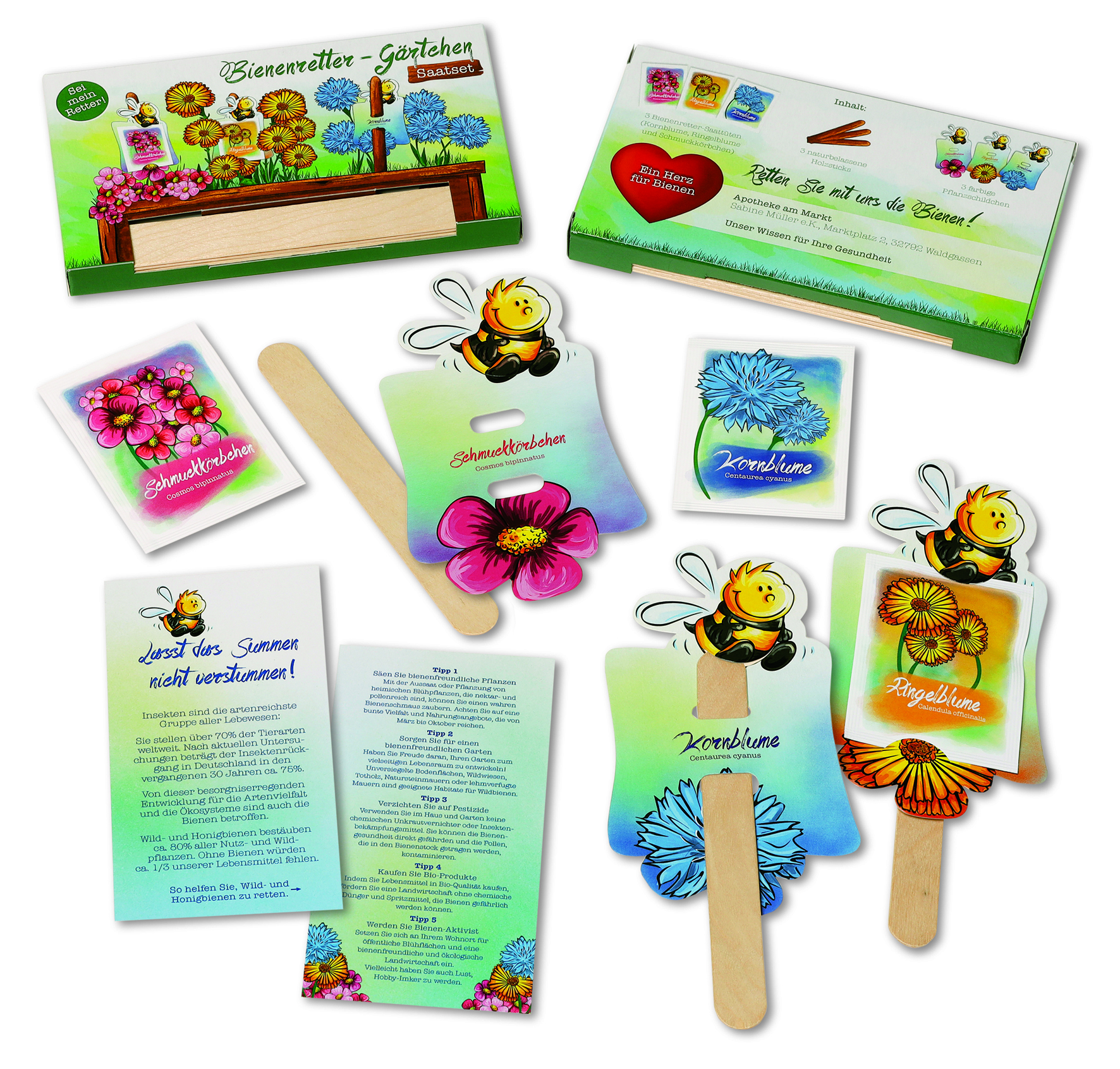 Bienenretter Gartenset von A&M Kreativfabrik