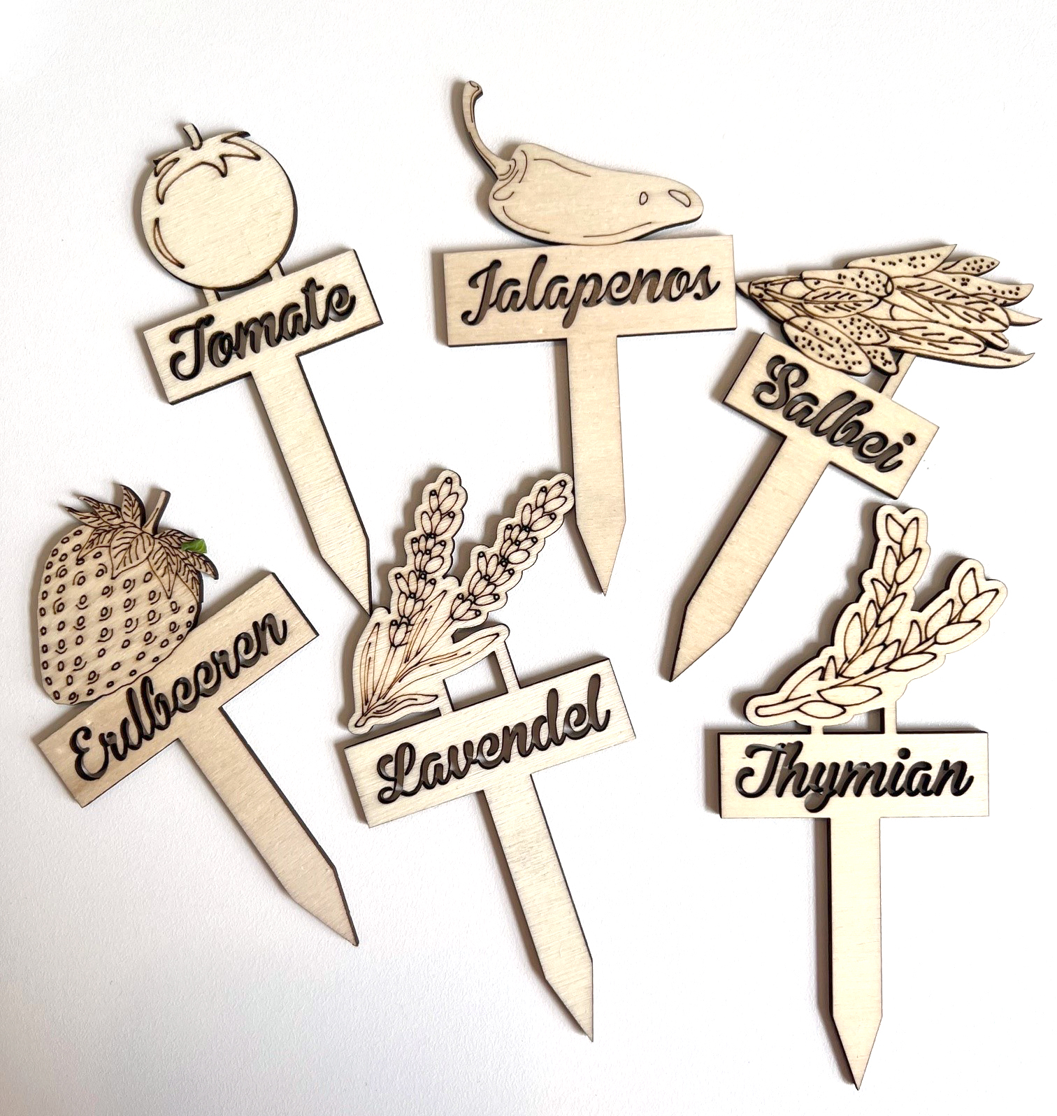 Holzpflanzstecker verschiedene Sorten